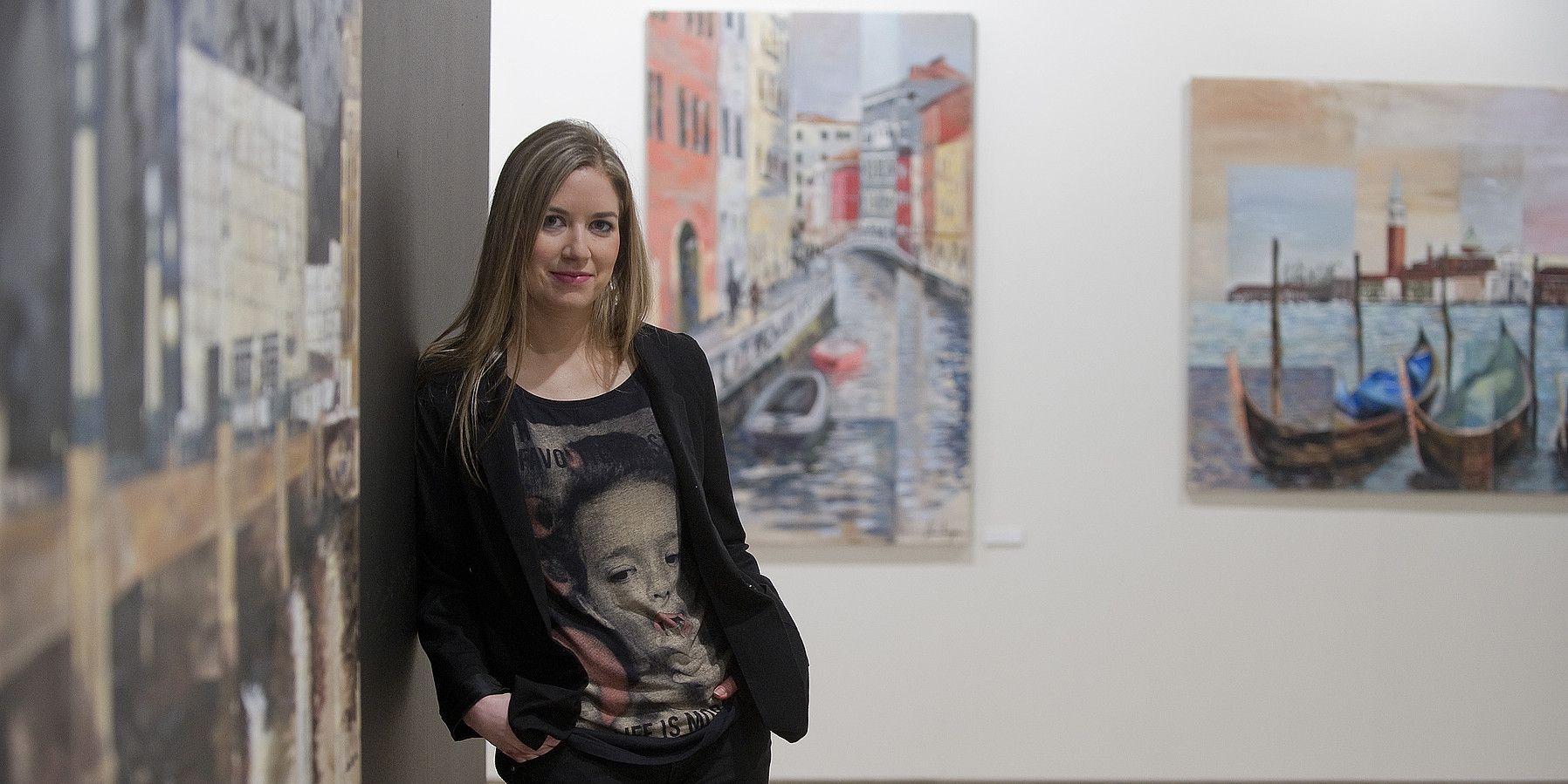 Adriana Ibargoien Bianchi, Donostiako erakusketan. ANDONI CANELLADA / ARGAZKI PRESS.