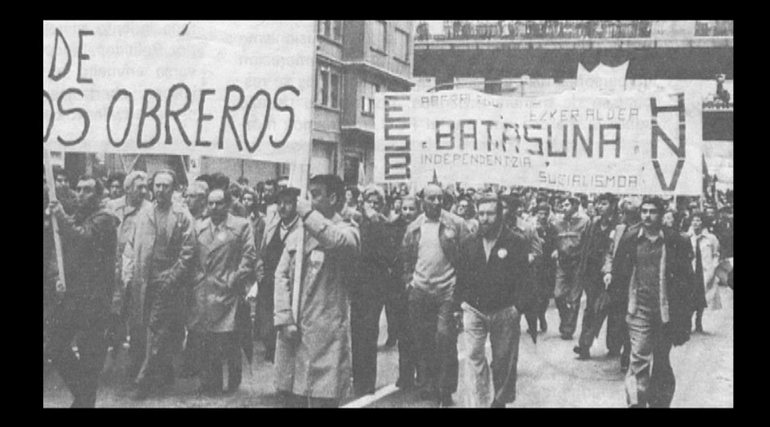 Amnistia Legearen aurkako protestetan parte hartu zuen ANVk, eta HBren sortzaileetako bat izan zen. BERRIA.