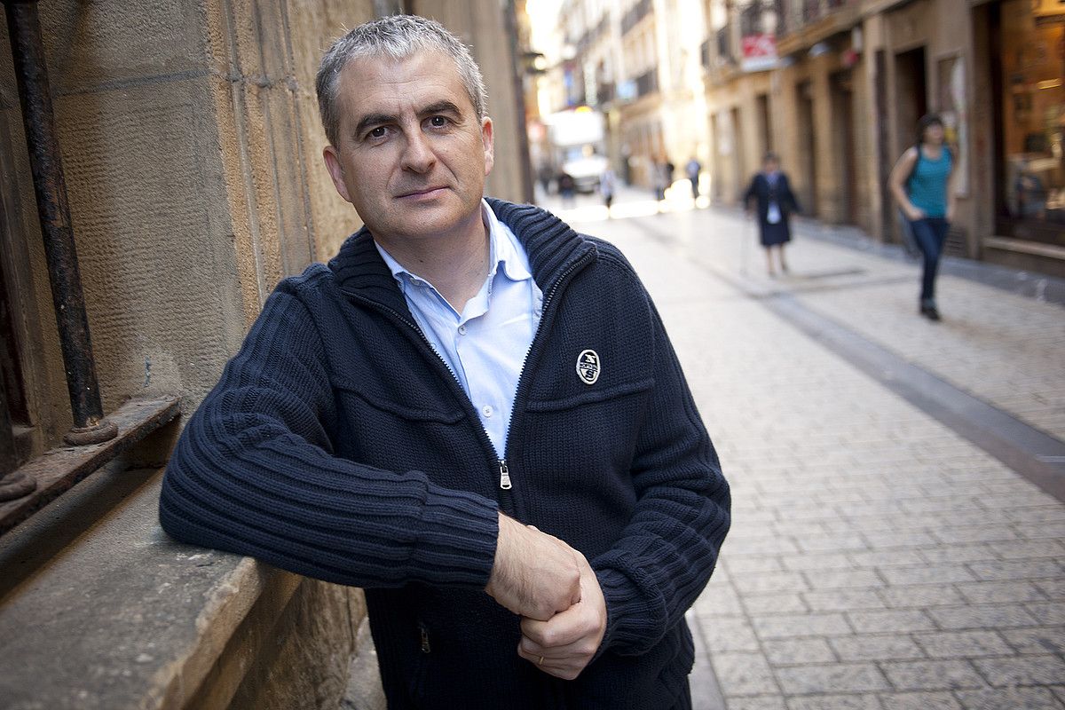 Karlos Linazasoro, atzo, Donostian. GARI GARAIALDE / ARGAZKI PRESS.