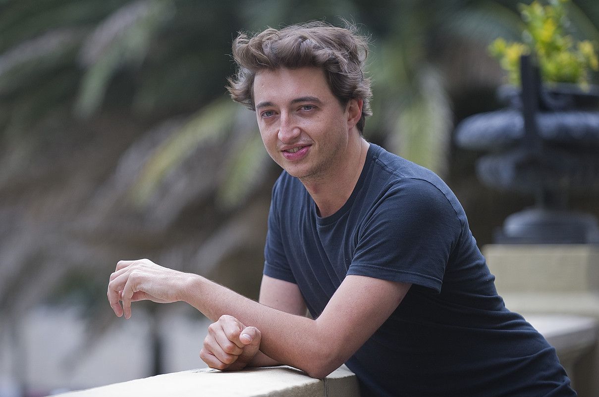 Benh Zeitlin zinemagilea, atzo, Donostian. ANDONI CANELLADA / ARGAZKI PRESS. Benh Zeitlin zinemagilea, atzo, Donostian. ANDONI CANELLADA / ARGAZKI PRESS.
