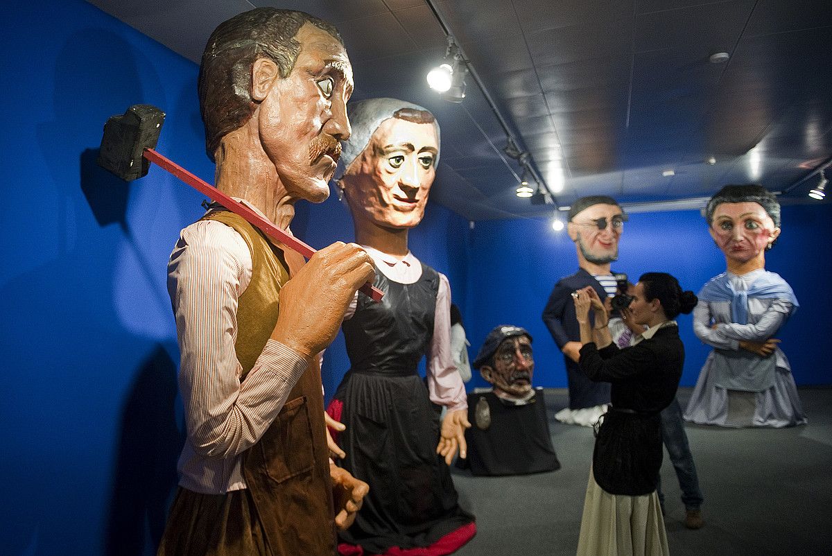 Euskal Museoko erraldoi eta buruhandien erakusketa. LUIS JAUREGIALTZO / ARP. Euskal Museoko erraldoi eta buruhandien erakusketa. LUIS JAUREGIALTZO / ARP.
