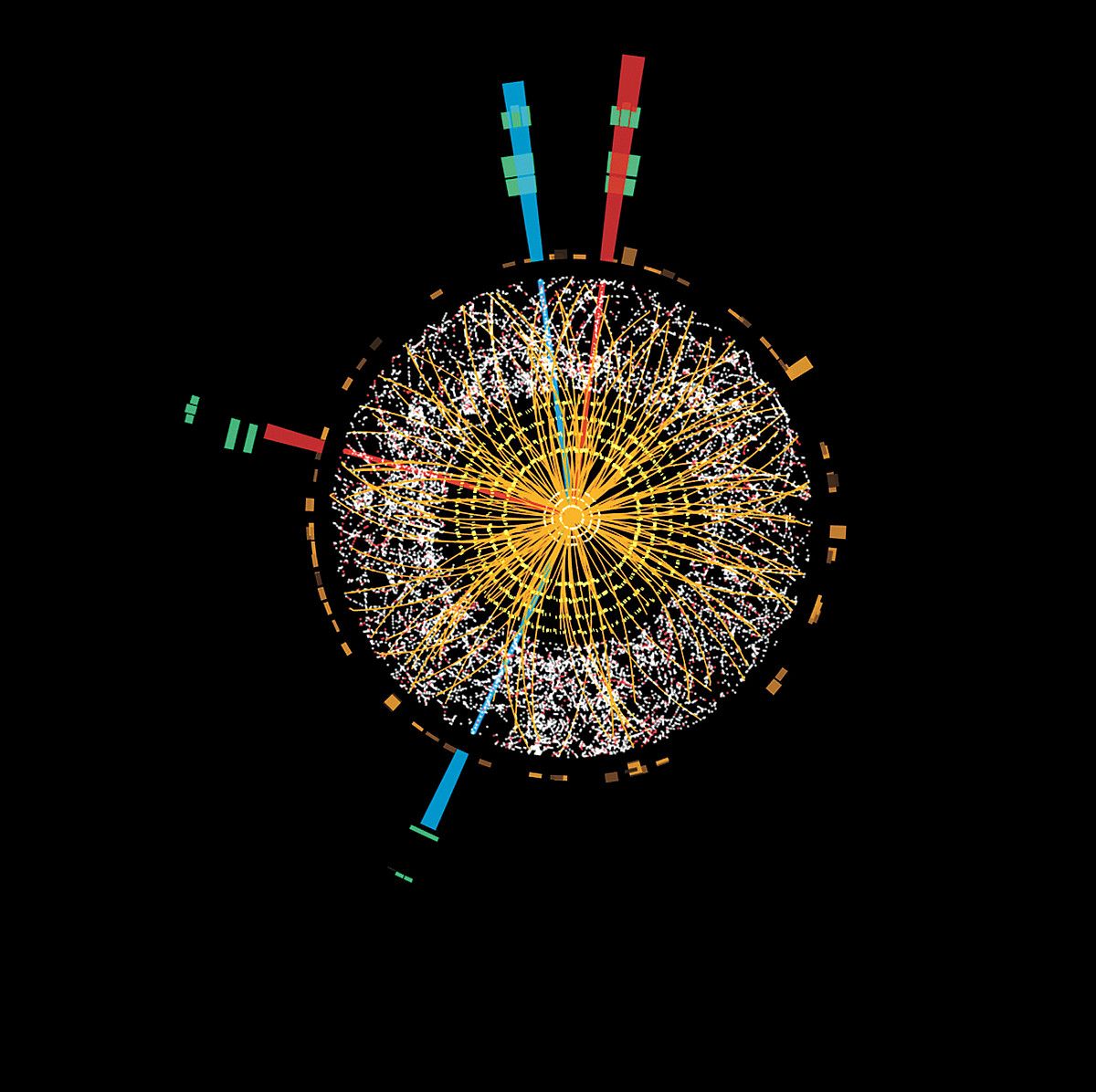Higgs bosoia, urdin argiz. CERN. Higgs bosoia, urdin argiz. CERN.