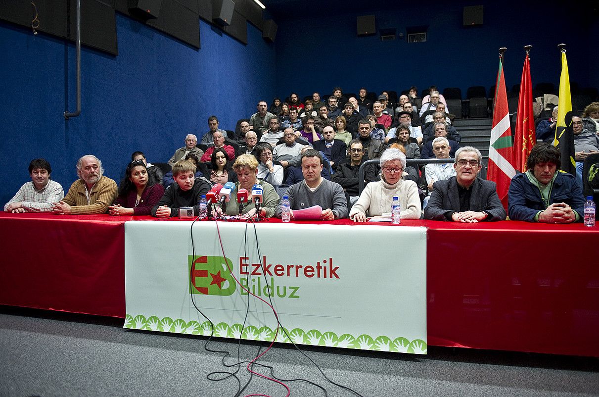 Martxoan aurkeztu zen Ezkerretik Bilduz taldea, Altsasun. J. MANTEROLA / ARP.