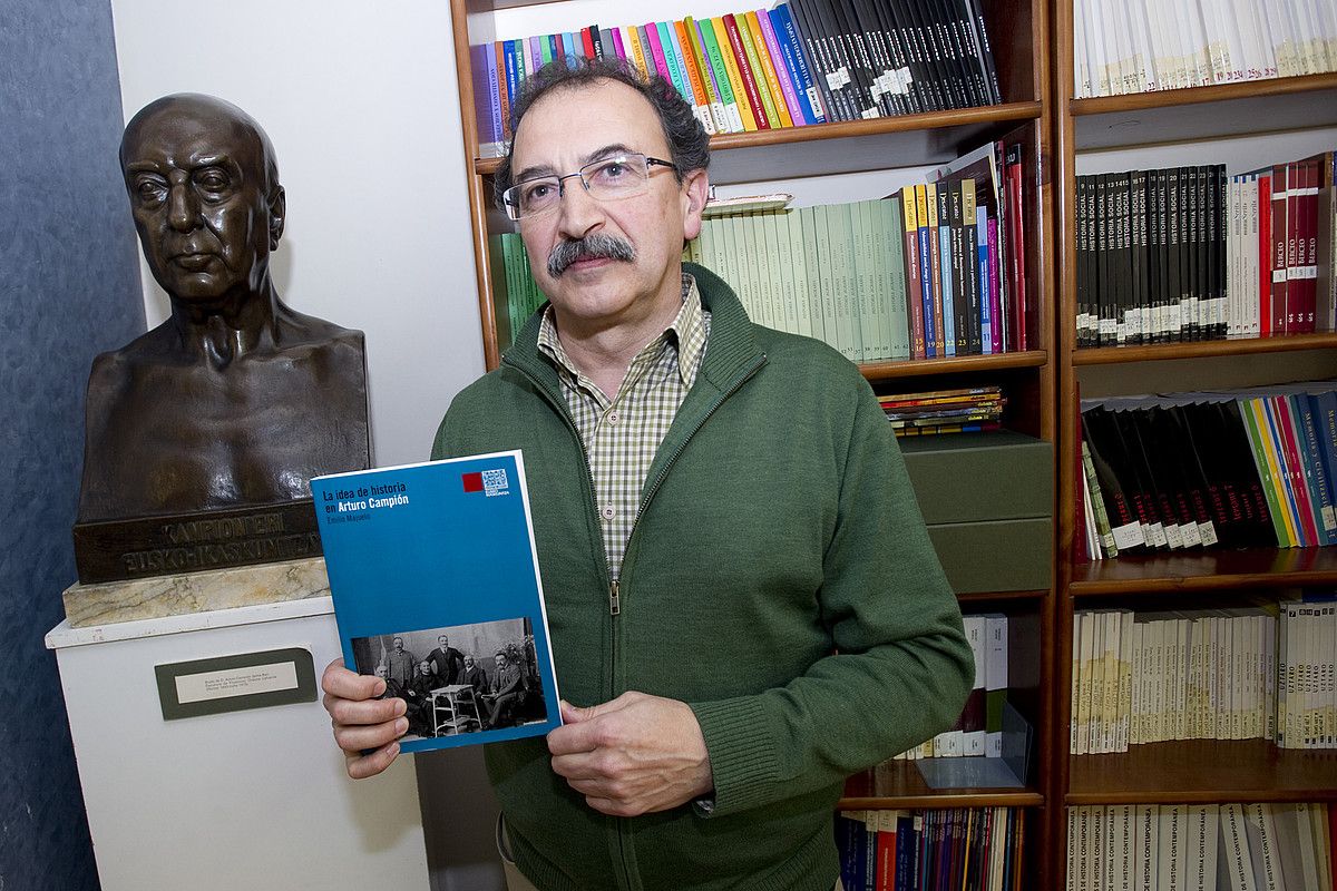 Emilio Majuelok uste du historia ezinbesteko elementua izan zela Campionen lanean. IÑIGO URIZ / ARGAZKI PRESS.