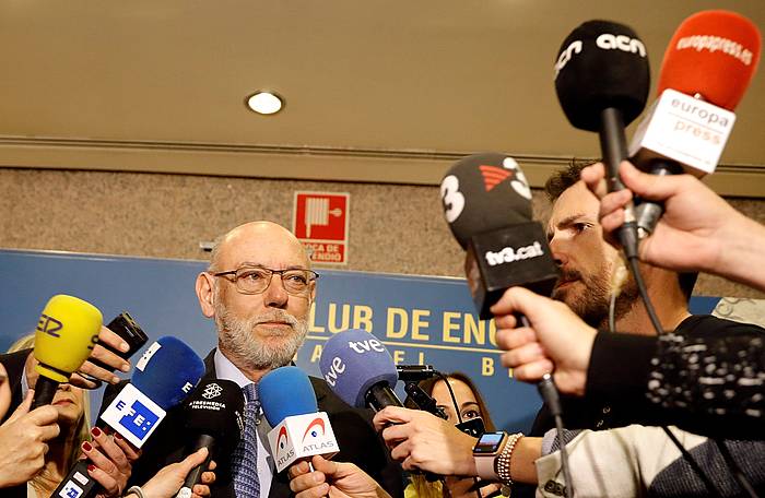 Jose Manuel de la Maza Espainiako fiskal nagusia, joan den astelehenean ekitaldi batean, Valentzian. KAI FOERSTERLING, EFE