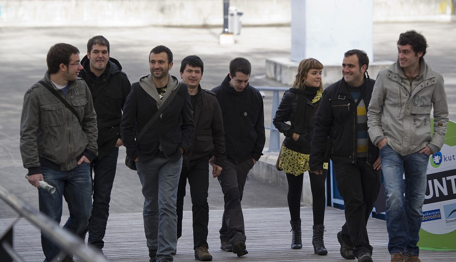 Agin Rezola, Unai Agirre, Jon Martin, Beñat Gaztelumendi, Alaia Martin, Aitor Sarriegi eta Iñaki Apalategi, Gipuzkoako Bertsolari Txapelketako zortzi finalistak. GORKA RUBIO / ARGAZKI PRESS. Agin Rezola, Unai Agirre, Jon Martin, Beñat Gaztelumendi, Alaia Martin, Aitor Sarriegi eta Iñaki Apalategi, Gipuzkoako Bertsolari Txapelketako zortzi finalistak. GORKA RUBIO / ARGAZKI PRESS.