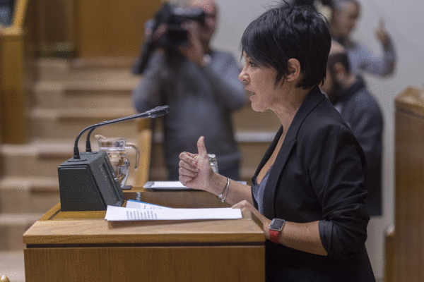 Maddalen Iriarte EH Bilduko bozeramailea. JUANAN RUIZ / ARGAZKI PRESS