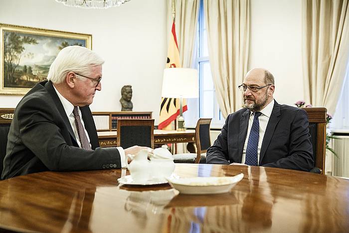 Frank Walter Steinmeier eta Martin Schulz, Berlinen. JESCO DENZEL, EFE