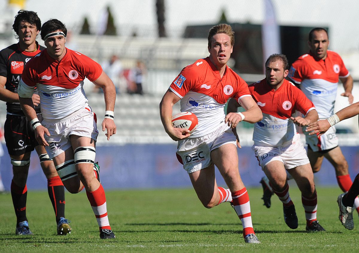 Dane Haylett Petty, Miarritzeko jokalaria, denboraldi honetan, Lyonen aurkako partidan. GAIZKA IROZ. Dane Haylett Petty, Miarritzeko jokalaria, denboraldi honetan, Lyonen aurkako partidan. GAIZKA IROZ.