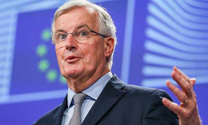Michel Barnier, 'brexit'-erako EBren negoziatzaile. STEPHANIE LECOCQ / EFE