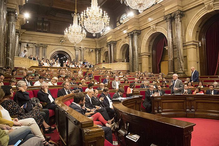 Kataluniako Parlamentuko osoko bilkura saioa, joan den irailaren 6an. MARTA PEREZ, EFE