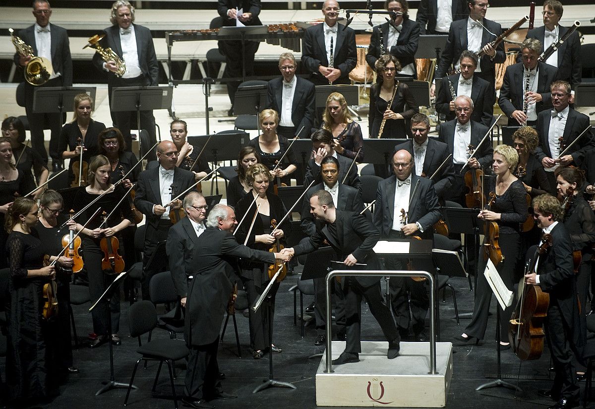 Rotterdamgo Orkestra Filarmonikoaren saioak arrakasta handia izan zuen. JABOGA MANTEROLA / ARGAZKI PRESS.
