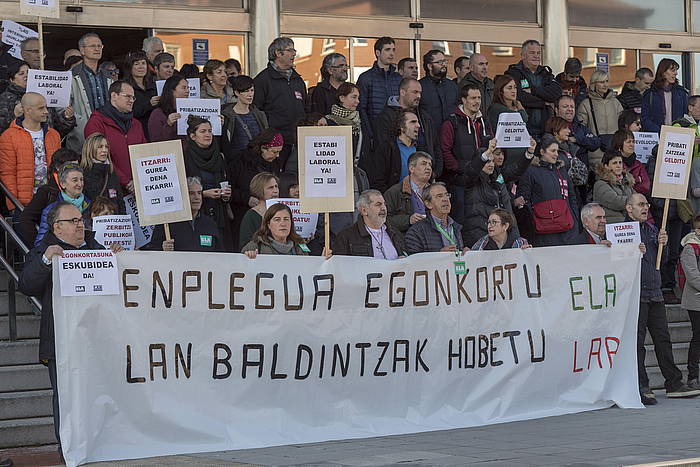 Eusko Jaurlaritzako administrazio publiko orokorreko langileen elkarretaratzea, iazko azaroan. JUANAN RUIZ, ARGAZKI PRESS