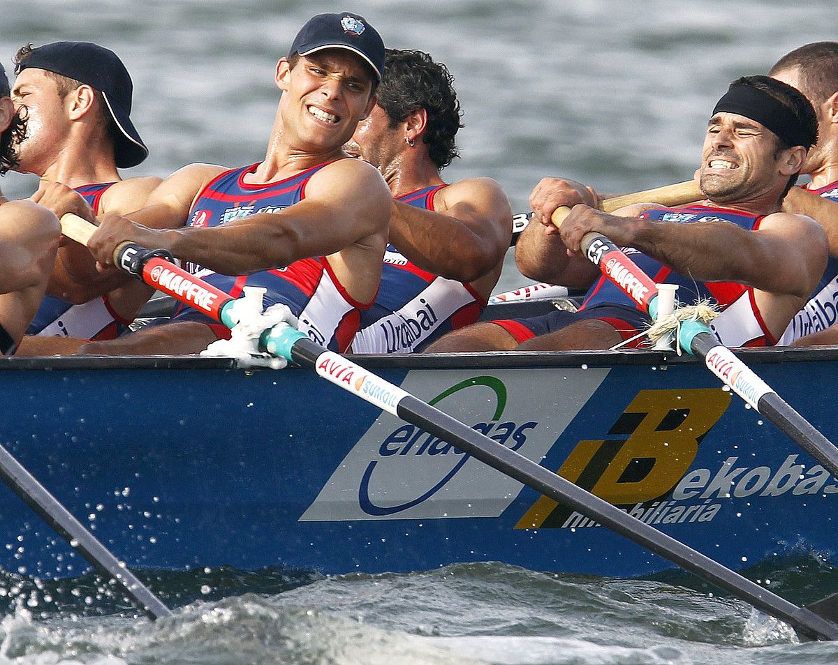 Urdaibaiko trainerua, joan den asteburuan, Camargon. ESTEBAN COBO / EFE.