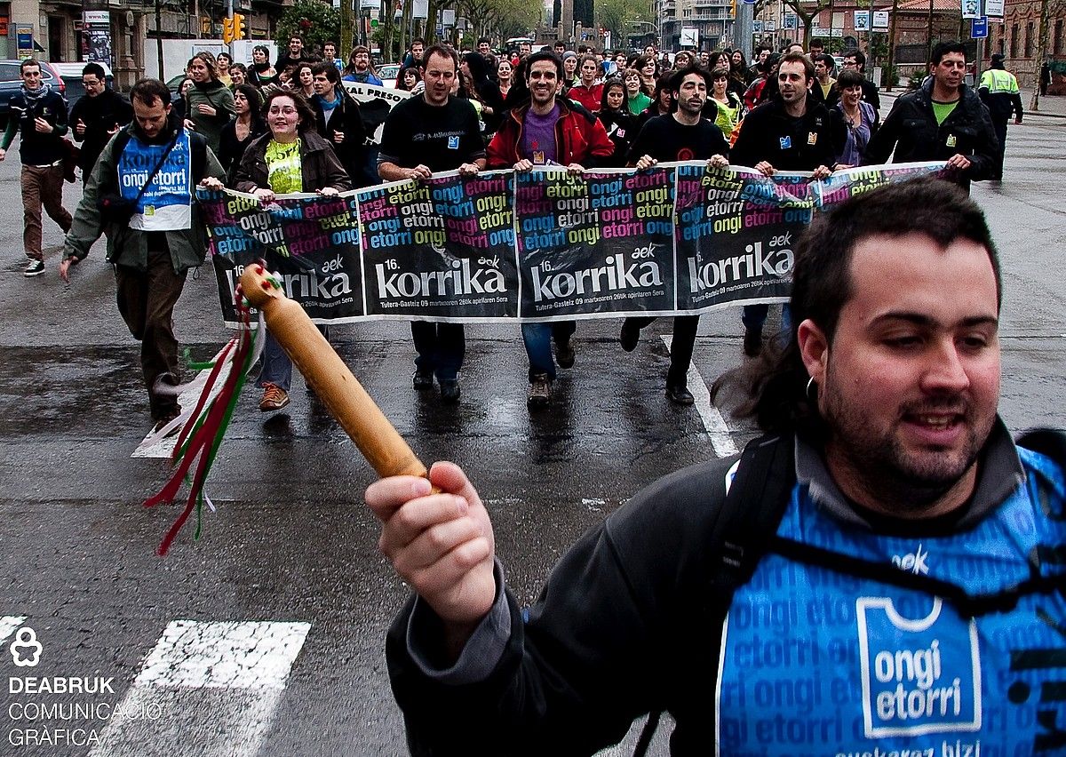 Korrika, Bartzelonan, orain bi urte. EUSKAL ETXEA. Korrika, Bartzelonan, orain bi urte. EUSKAL ETXEA.