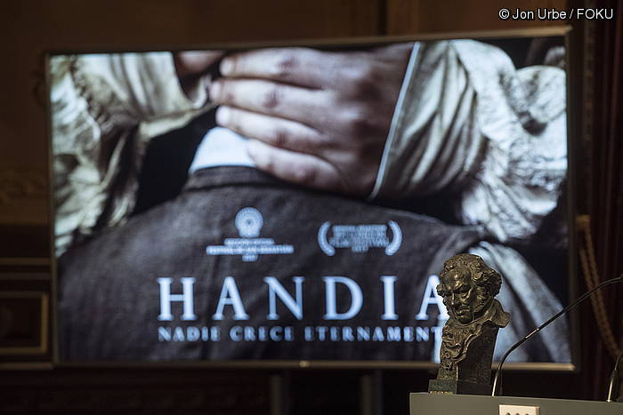 'Handia' filmak hamar Goya jaso zituen. JON URBE / ARP