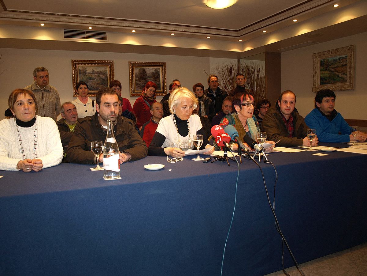Torturaren aurkako ekimenen berri emateko atzoko agerraldia. BERRIA.