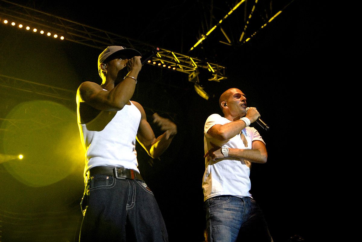 Akhenaton eta Shuri'N, IAM rap taldeko abeslariak. - / BERRIA. Akhenaton eta Shuri'N, IAM rap taldeko abeslariak. - / BERRIA.