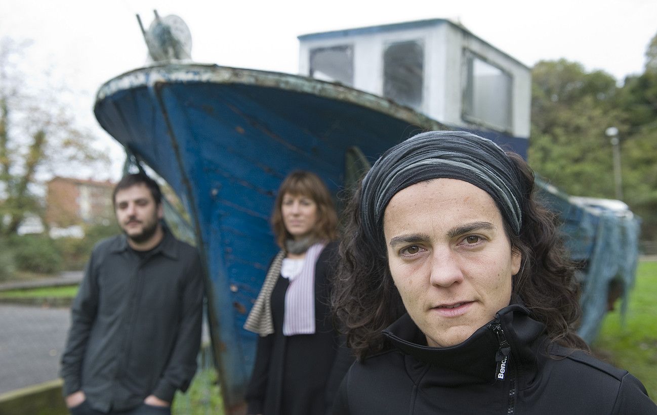 Xabier Erkizia, Judith Montero eta Maialen Lujanbio sortzaileak. JON URBE / ARGAZKI PRESS. Xabier Erkizia, Judith Montero eta Maialen Lujanbio sortzaileak. JON URBE / ARGAZKI PRESS.