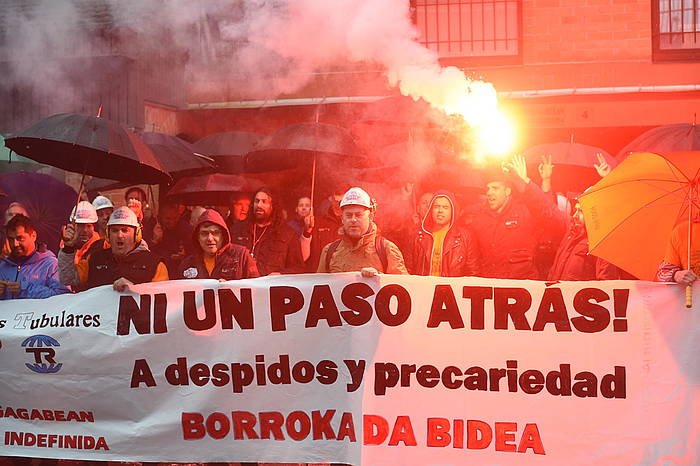 Productos Tubulares-eko langileen protesta bat. FOKU