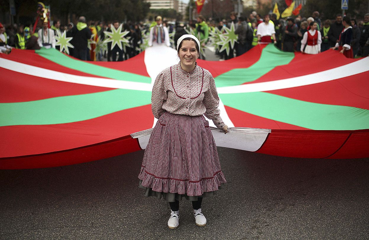 EAJk iaz Bilbon antolatutako Aberri Eguna. MIGUEL TOÑA / EFE.