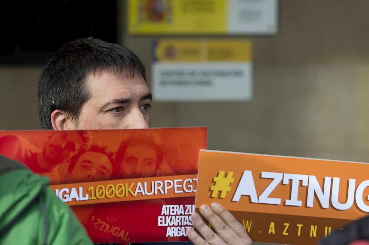 Patxi Arratibel auzipetua, atzo, Espainiako Gobernuaren ordezkaritzan. I.U. / ARP.