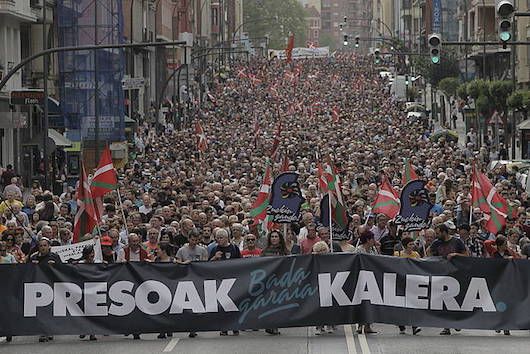 Manifestazioa, Bilboko autonomia kalean. ARITZ LOIOLA, FOKU