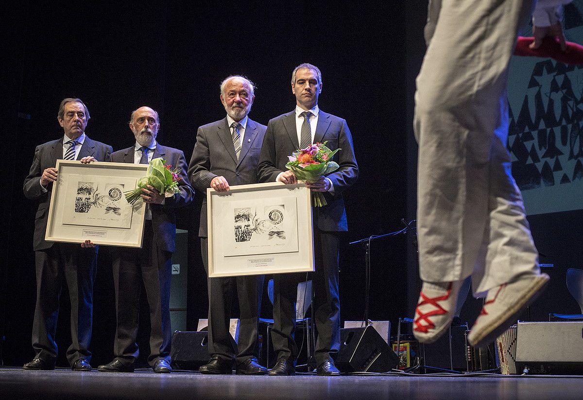 Jose Mujica ez zen Gernika sariaren ekitaldian izan atzo. JAIZKI FONTANEDA / ARP.