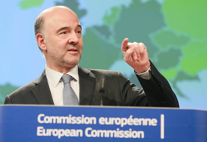 Pierre Moscovici Europako Batzordeko Ekonomia komisarioa. STEPHANIE LECOCQ / EFE