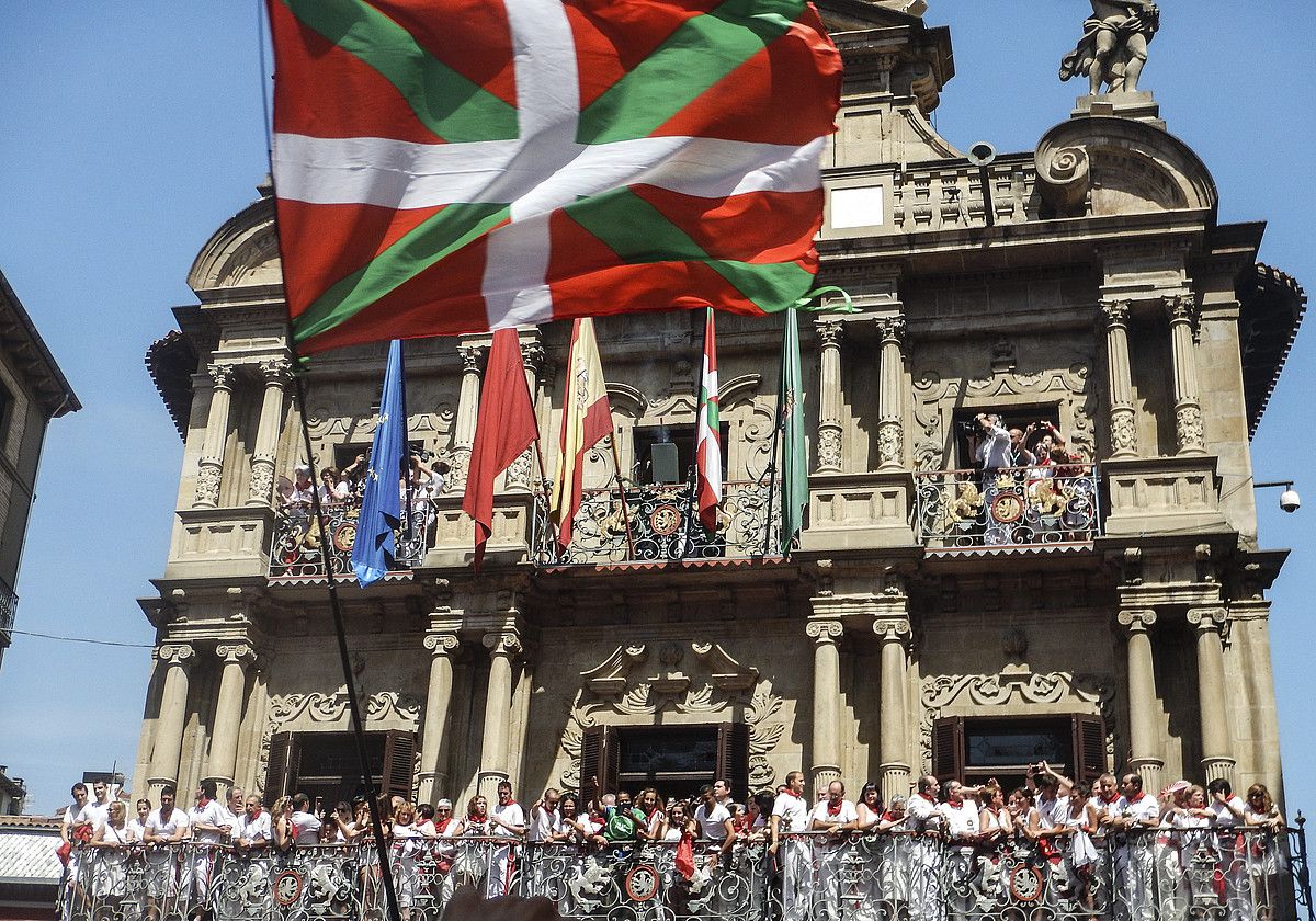 Bihar, 11:30etik arituko dira txupinazoarekin Euskalerria Irratian, Xaloan, Berria.eus-en eta NafarTBn. JAGOBA MANTEROLA / ARP.