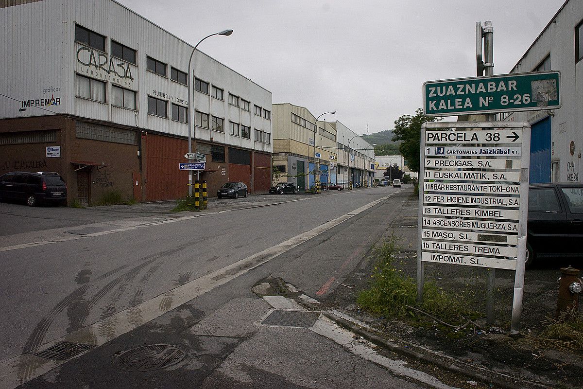 Oiartzungo Ugaldetxo industrialdea, artxiboko irudian. GARI GARAIALDE / ARP.