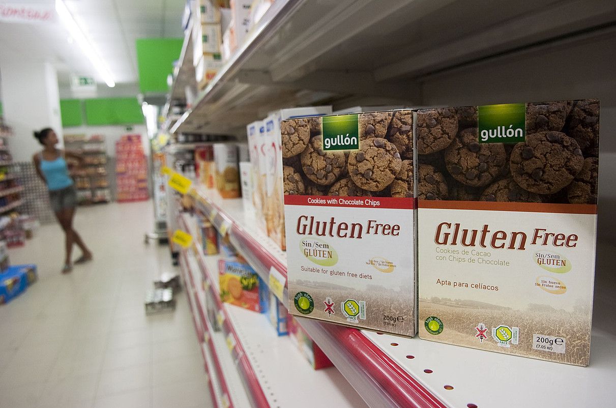 Glutenik gabeko elikagai ugari daude supermerkatuetan. JUANAN RUIZ / ARP.