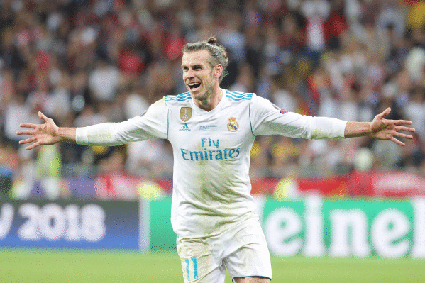 Gareth Bale Real Madrileko aurrelaria gol bat ospatzen. ARMANDO BABANI / EFE
