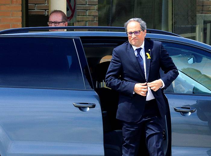 Quim Torra Kataluniako presidentea, artxiboko irudi batean. VICTOR LERENA, EFE
