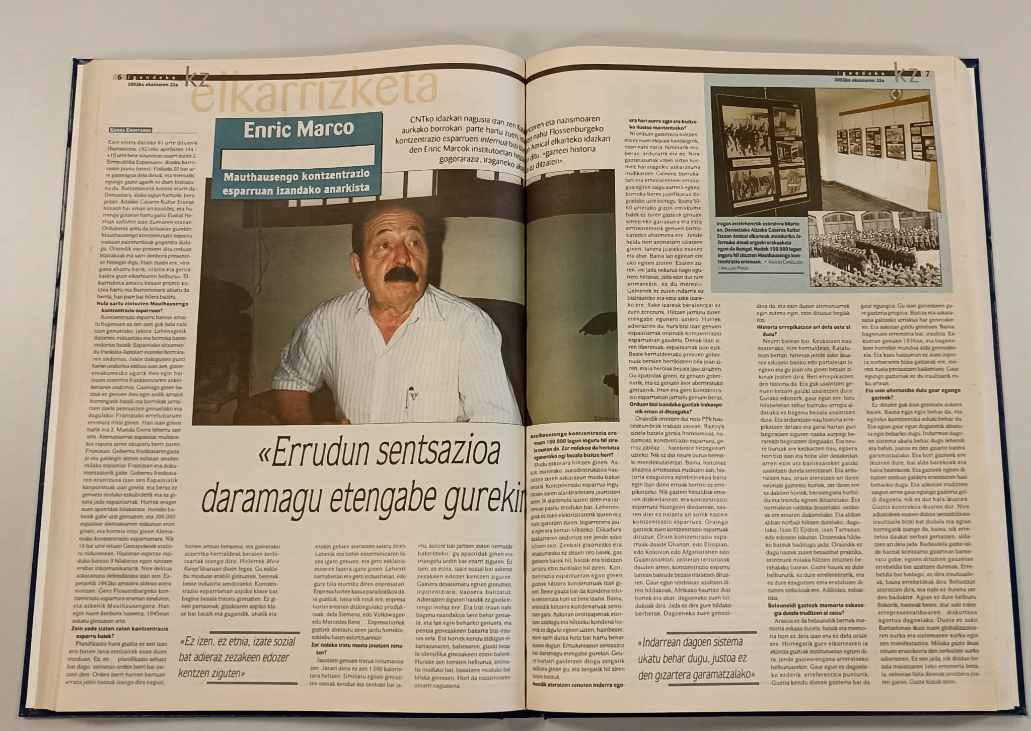 ENRIC MARCORI ELKARRIZKETA ENRIC MARCORI ELKARRIZKETA