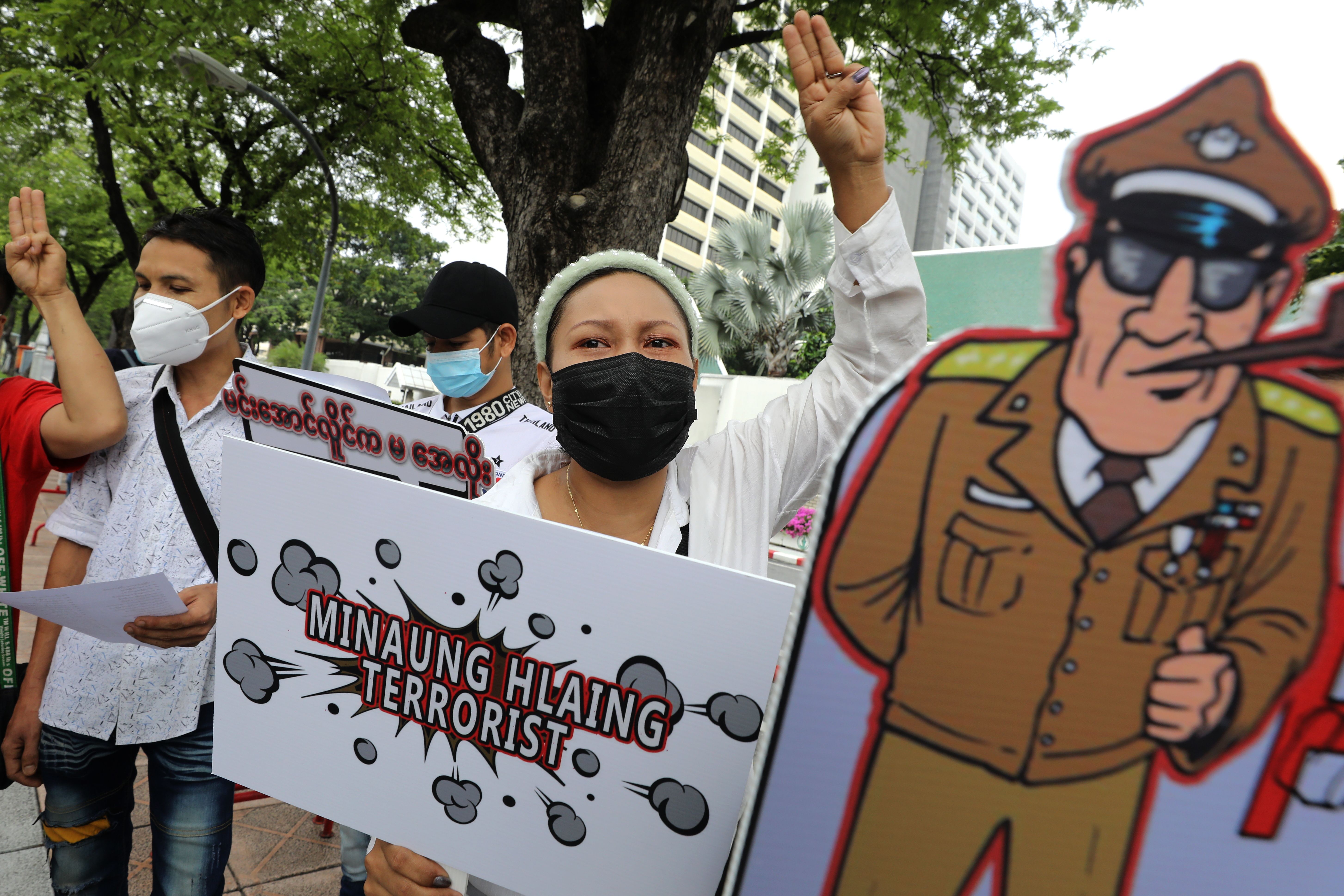 THAILAND MYANMAR PROTEST