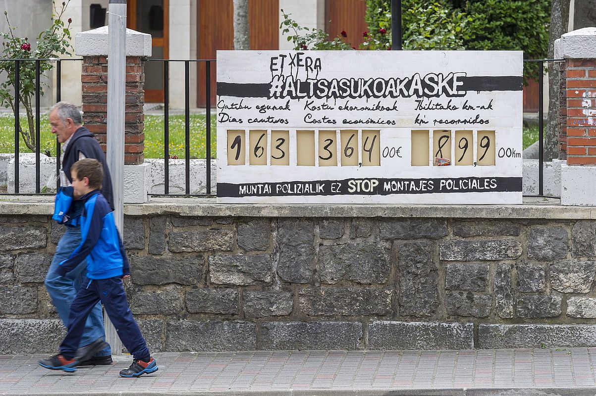 Altsasuko kaleak, aste honetan bertan. JUANAN RUIZ / ARGAZKI PRESS.