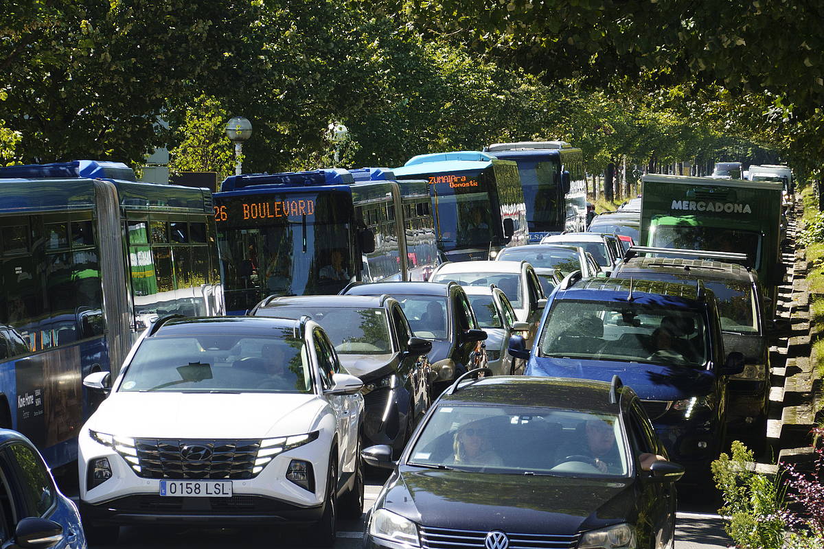 Trafiko pilaketak Donostian