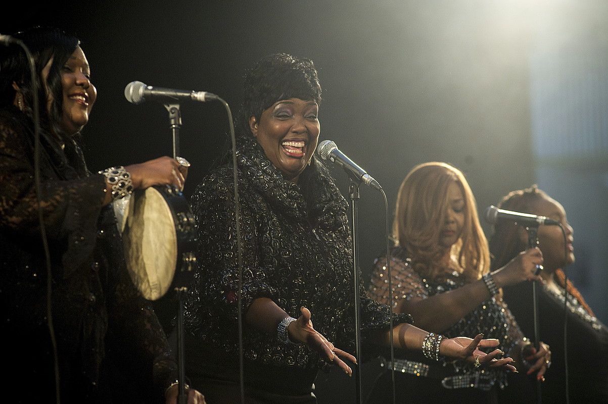 The Brown Sistersek erakutsi zuen, gospelaz gain, bestelako doinu batzuk ere badakiela interpretatzen. JAIZKI FONTANEDA / ARGAZKI PRESS.