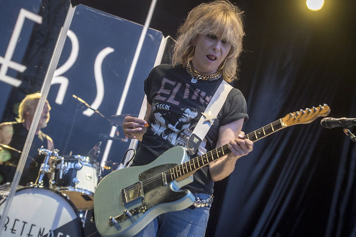 The Pretenderseko Chrissie Hynde, ostiralean. GORKA RUBIO / ARGAZKI PRESS. The Pretenderseko Chrissie Hynde, ostiralean. GORKA RUBIO / ARGAZKI PRESS.