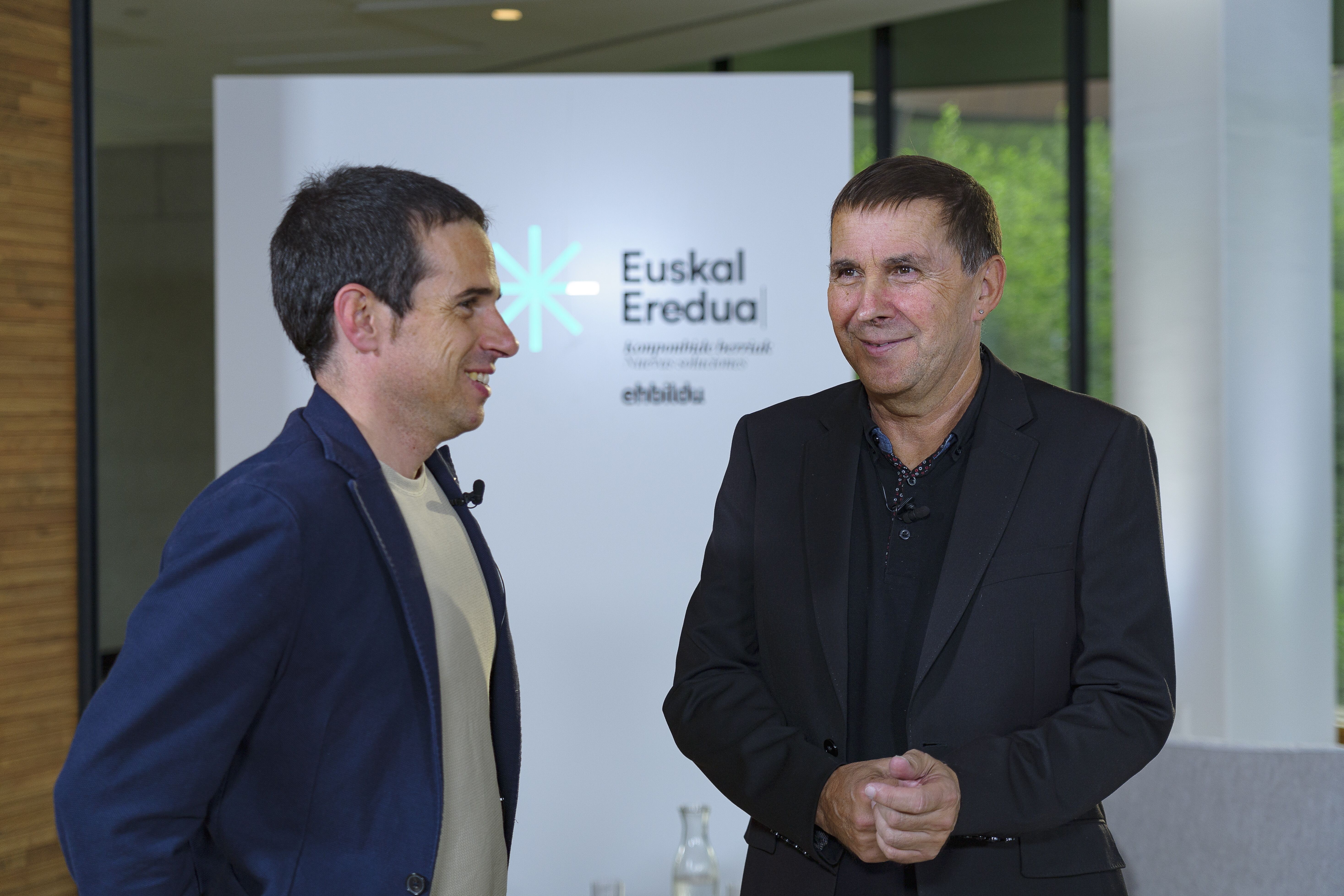 Pello Otxandiano eta Arnaldo Otegi. ARITZ LOIOLA / FOKU Pello Otxandiano eta Arnaldo Otegi. ARITZ LOIOLA / FOKU