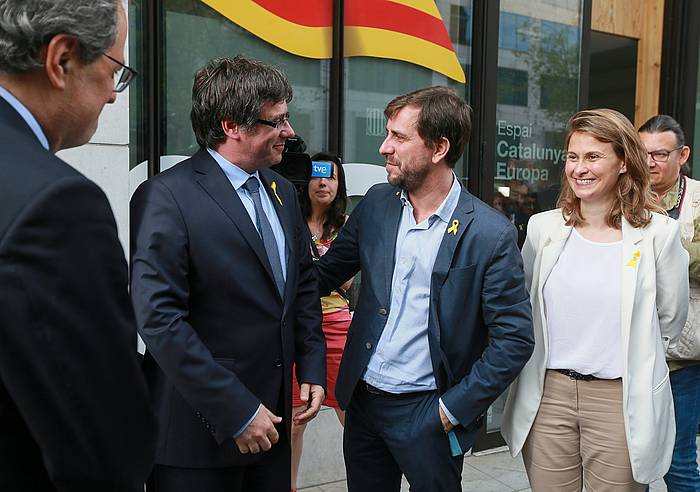 Puigdemont, gaur, Belgikara iritsi denean. STEPHANIE LECOCQ, EFE