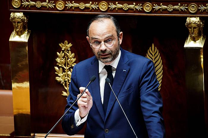 Edouard Philippe Frantziako lehen ministroa Asanblean, gaur. EFE