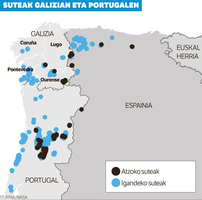 Galizia eta Portugalgo suteak nahita piztutakoak direla diote agintariek.