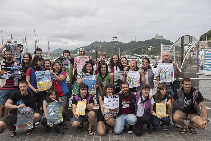 Donostiako Piratak gaurko aurkezpenean. JUAN CARLOS RUIZ, FOKU