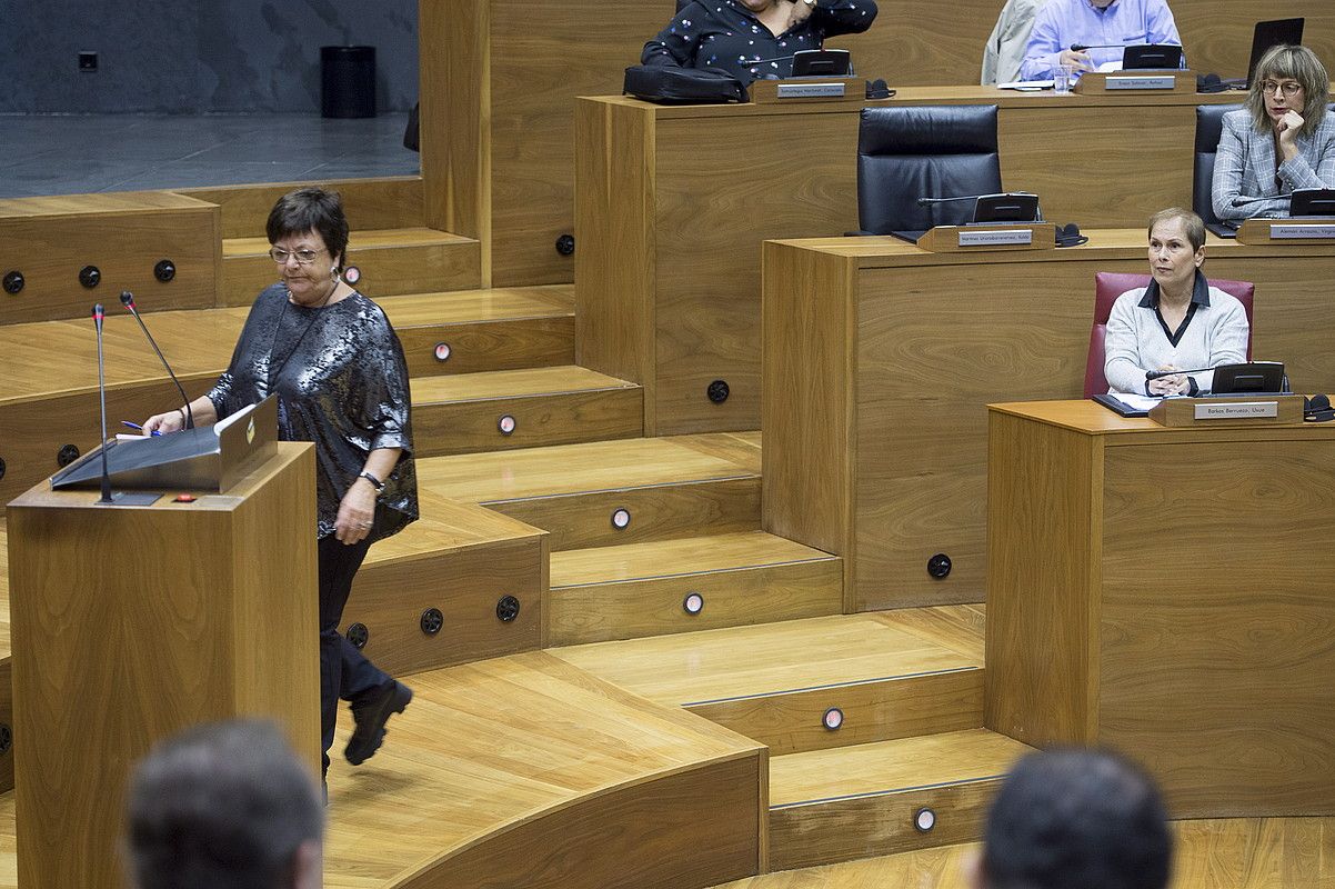 Maria Jose Beaumont Nafarroako Gobernuko Barne kontseilaria eta Uxue Barkos lehendakaria, atzo. IÑIGO URIZ / ARP. Maria Jose Beaumont Nafarroako Gobernuko Barne kontseilaria eta Uxue Barkos lehendakaria, atzo. IÑIGO URIZ / ARP.