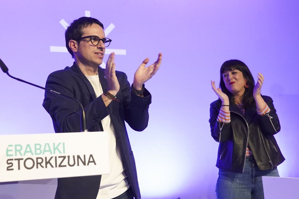 Pello Otxandiano EH Bilduko lehendakarigaia koalizioko ekitaldi politiko batean.JAVIER ZORRILLA / EFE Pello Otxandiano EH Bilduko lehendakarigaia koalizioko ekitaldi politiko batean.JAVIER ZORRILLA / EFE