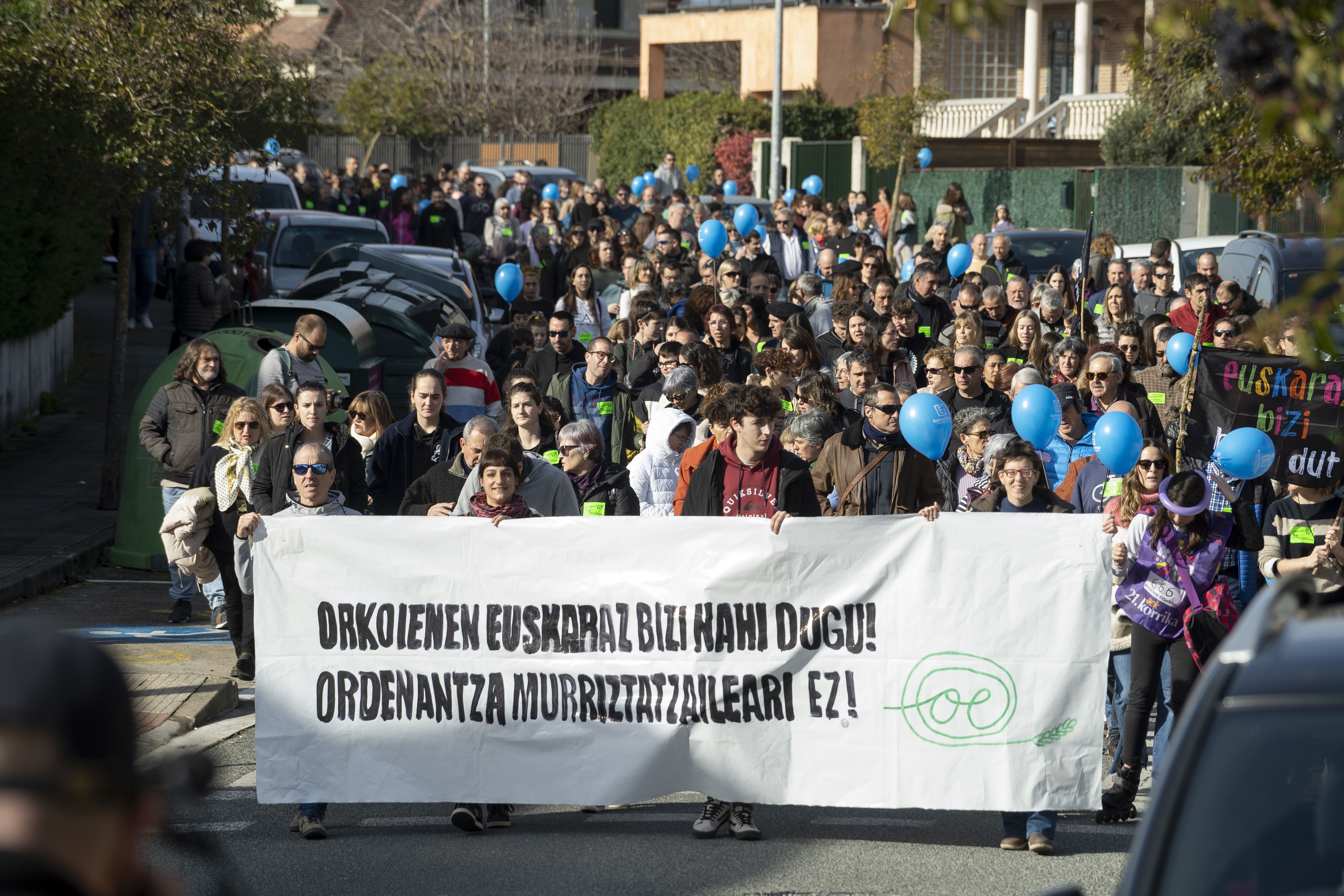 Euskarafobiaren aurkako manifestazioa