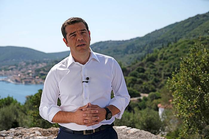 Alexis Tsipras gaur Itakan. EFE