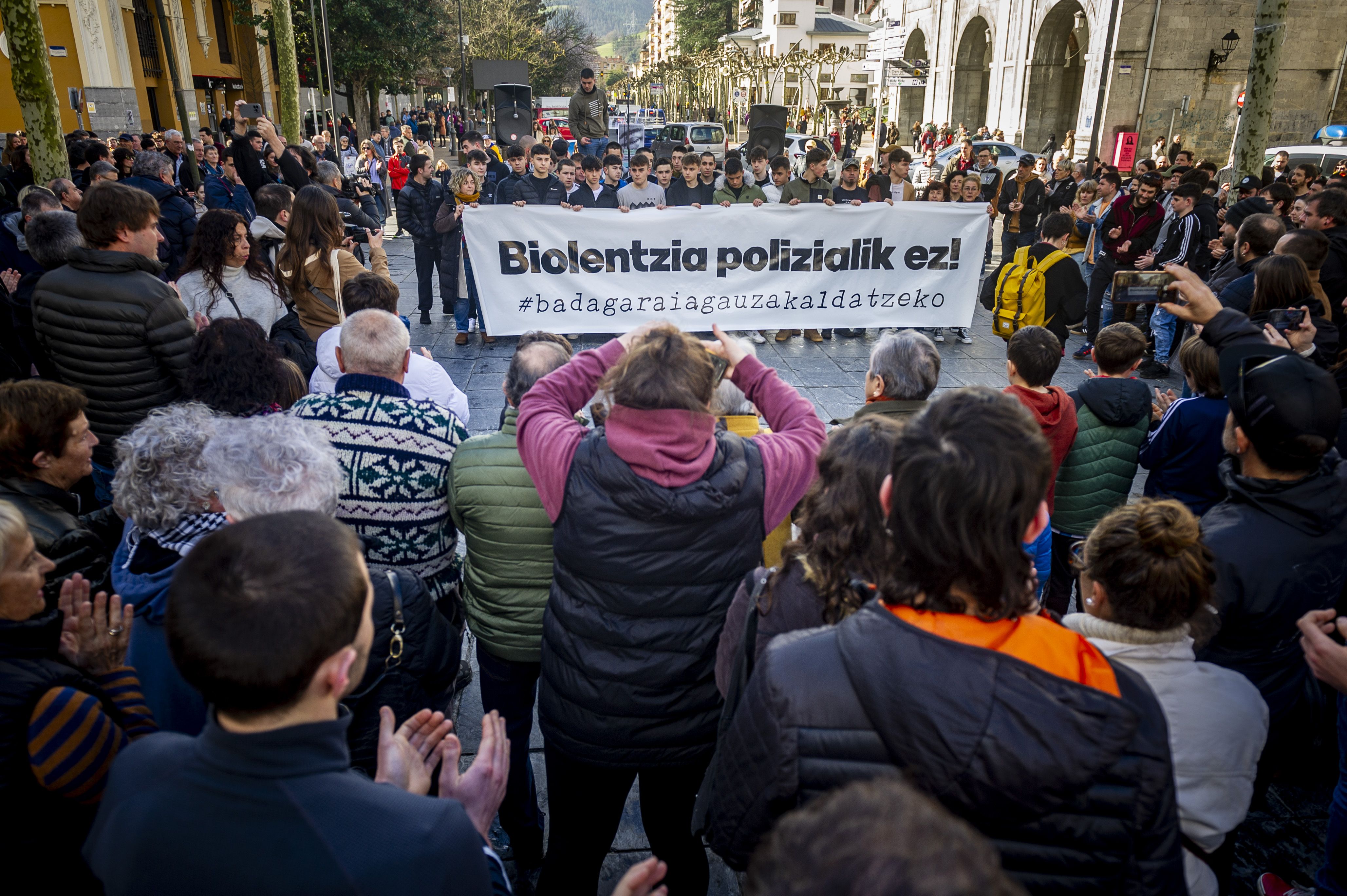 Tolosan egindako elkarretaratzea, larunbatean. JAIZKI FONTANEDA / FOKU